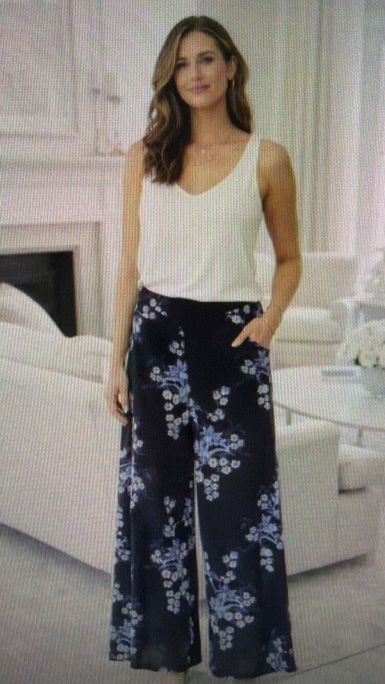 Johanna Ortiz Wide Leg dress Pants size 6 silk designer business